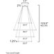 Groove LED 39.5 inch Gold Single Pendant Ceiling Light