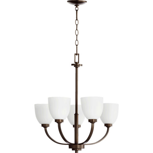 Reyes 5 Light 26 inch Oiled Bronze Chandelier Ceiling Light