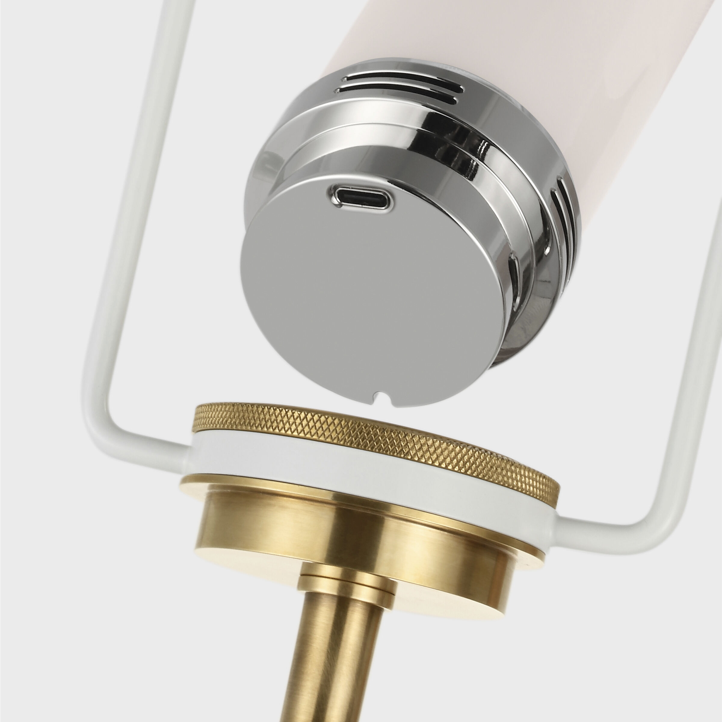 AERIN Olsen 32.5 inch 5.00 watt Crystal and Hand-Rubbed Antique Brass Cordless Table Lamp Portable Light