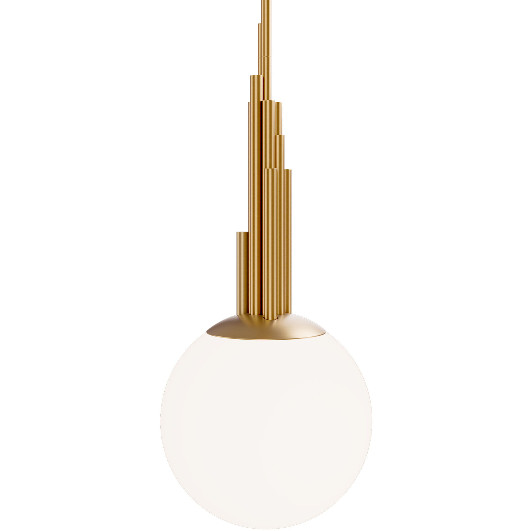 Sybil LED 9.9 inch Aged Brass Indoor Hanging Lighting Ceiling Light in 4000K