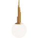 Sybil LED 9.9 inch Aged Brass Indoor Hanging Lighting Ceiling Light in 4000K