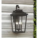 Great Outdoors Irvington Manor 4 Light 24.25 inch Chelesa Bronze Outdoor Wall Mount in Incandescent, Clear Glass, XL