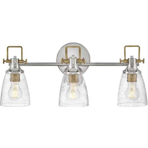 Easton 3 Light 24 inch Polished Nickel Bath Light Wall Light
