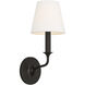 Alexa Hampton Chatsworth 1 Light 5.5 inch Aged Iron Sconce Wall Light