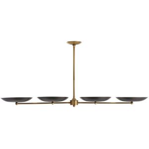Griffith 55 X 10 inch Bronze Linear Chandelier Ceiling Light
