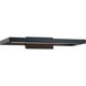View LED 20 inch Black Bath Vanity & Wall Light in 3000K, dweLED