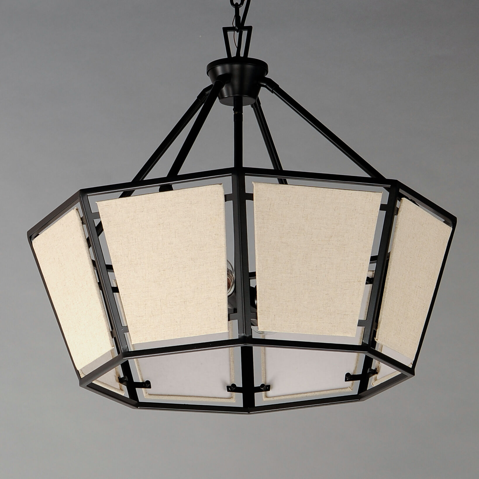 Montauk 4 Light 24 inch Black Chandelier Ceiling Light