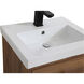 Boise 18 X 18 X 33 inch Walnut Brown and Black Vanity Sink Set