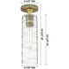 Downtown Urban Crown Point 1 Light 3.88 inch Satin Nickel Flush Mount Ceiling Light in Matte White