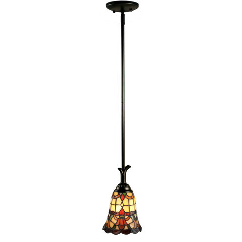 Evelyn 1 Light 7 inch Mica Black Mini Pendant Ceiling Light