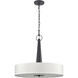 Leo 4 Light 22 inch Matte Black Pendant Ceiling Light