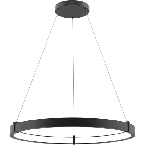 Mucci LED 32 inch Black Chandelier Ceiling Light