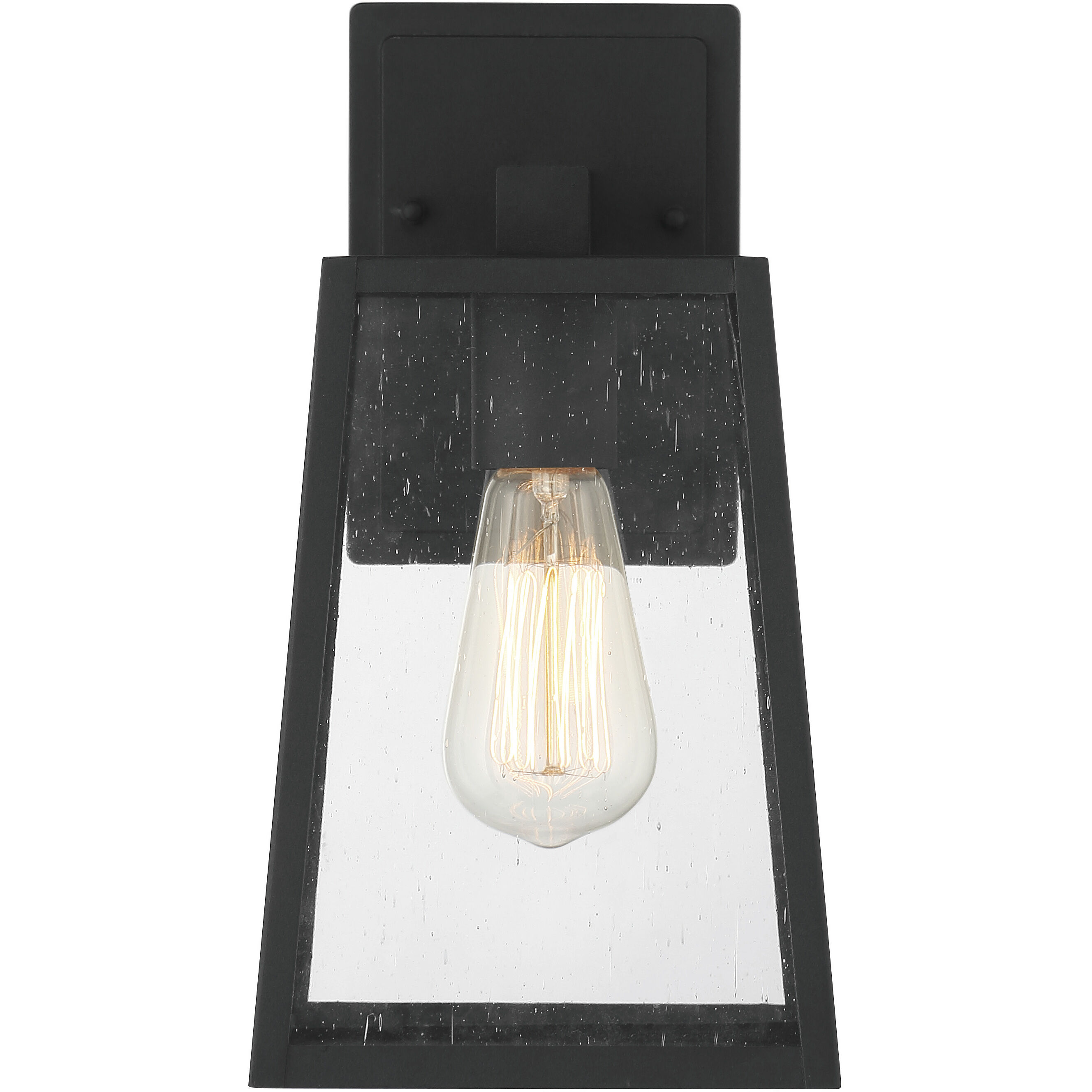 Dunn 1 Light 12 inch Textured Matte Black Outdoor Wall Mount, Medium