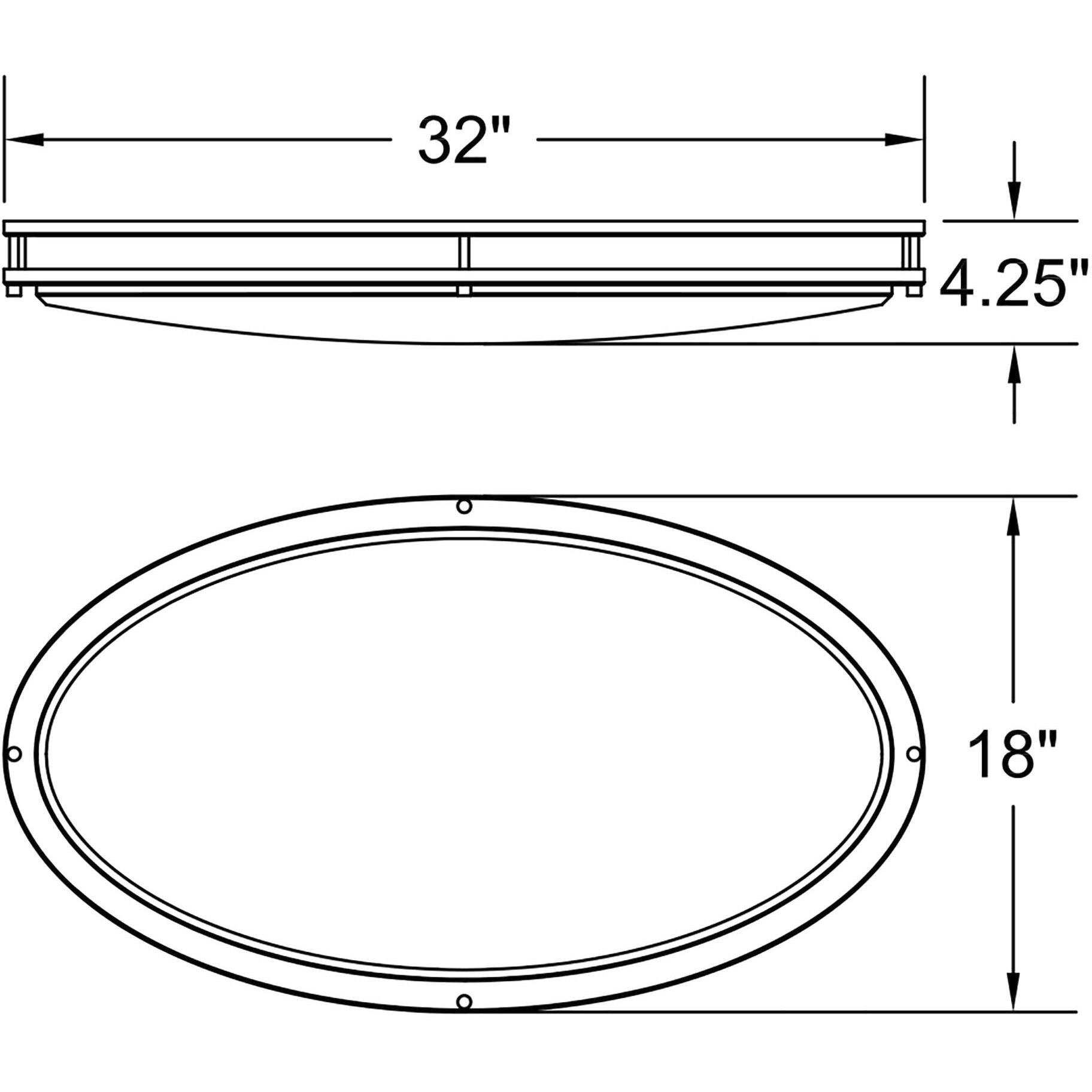 Solero III LED 18 inch Brushed Steel Flush Mount Ceiling Light