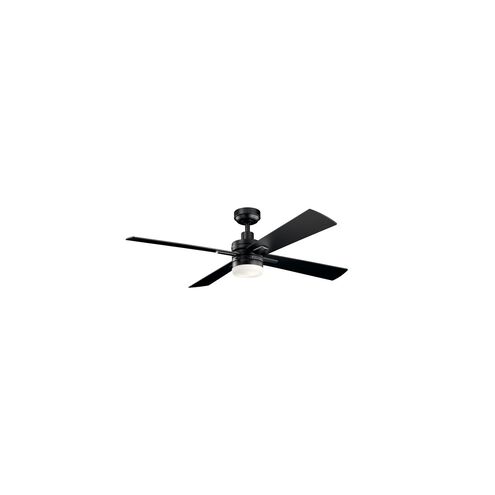 Lija 52 inch Satin Black Ceiling Fan