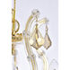 Maria Theresa 6 Light 20 inch Gold Dining Chandelier Ceiling Light in Golden Teak, Royal Cut