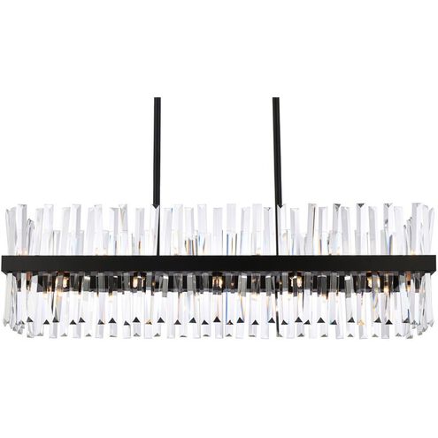 Serephina 24 Light 42 inch Black Linear Chandelier Ceiling Light