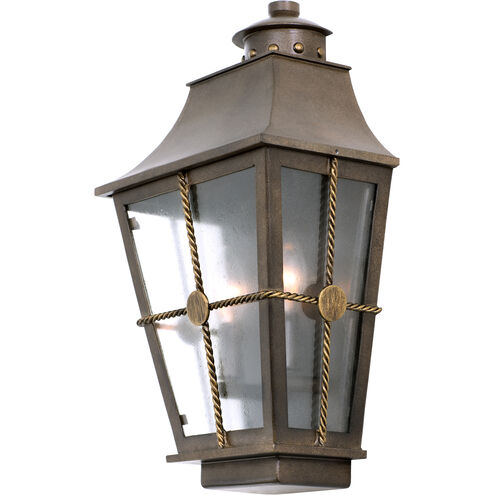 Belle Grove 2 Light 10 inch Aged Bronze Wall Pocket Wall Light