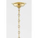 Sphere No. 3 1 Light 13 inch Aged Brass Pendant Ceiling Light, Small