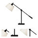 Real Simple 15.75 inch 100 watt Matte Black Powder Coat Table Lamp Portable Light
