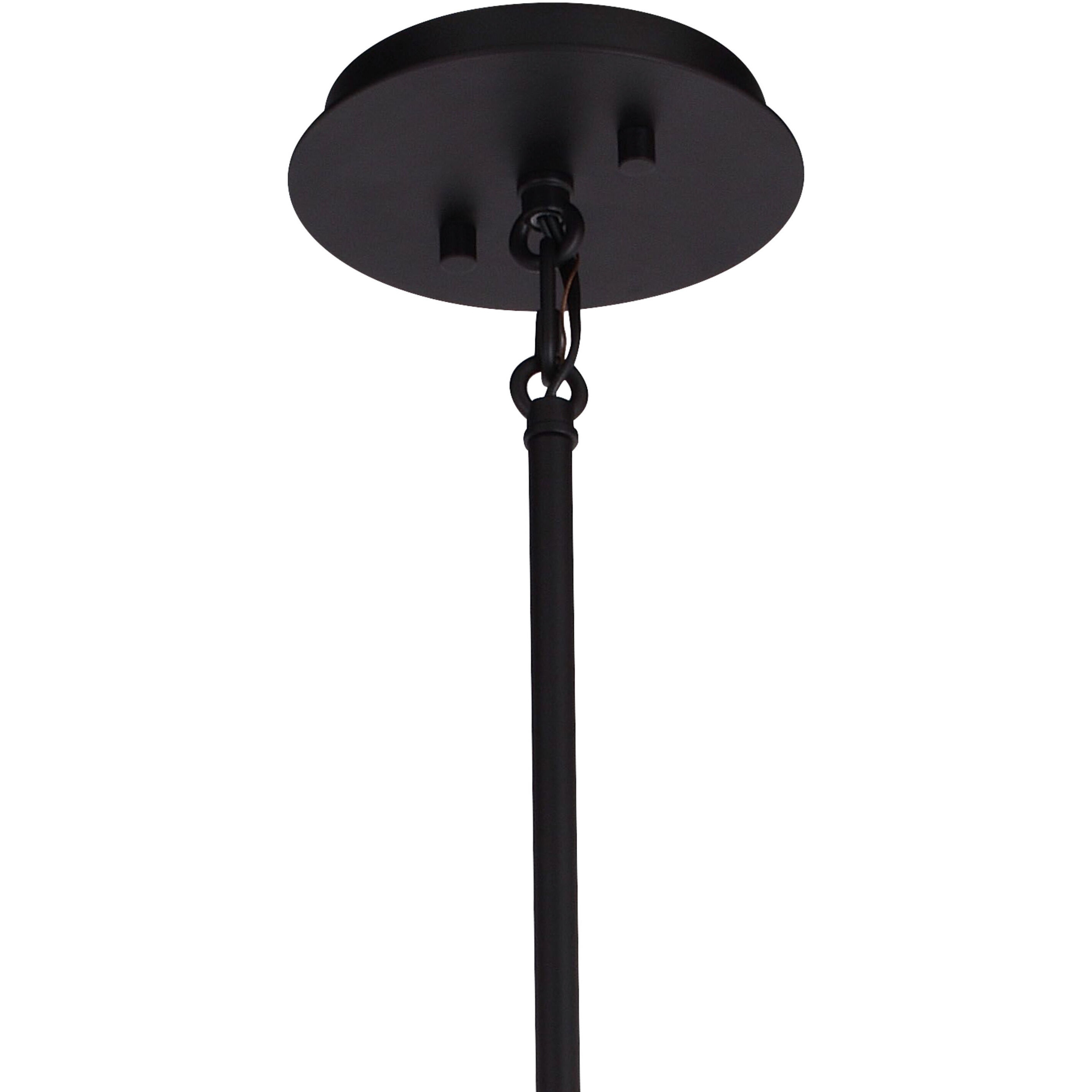 Bridgeview LED 16 inch Oil Rubbed Bronze and Light Walnut Pendant Ceiling Light