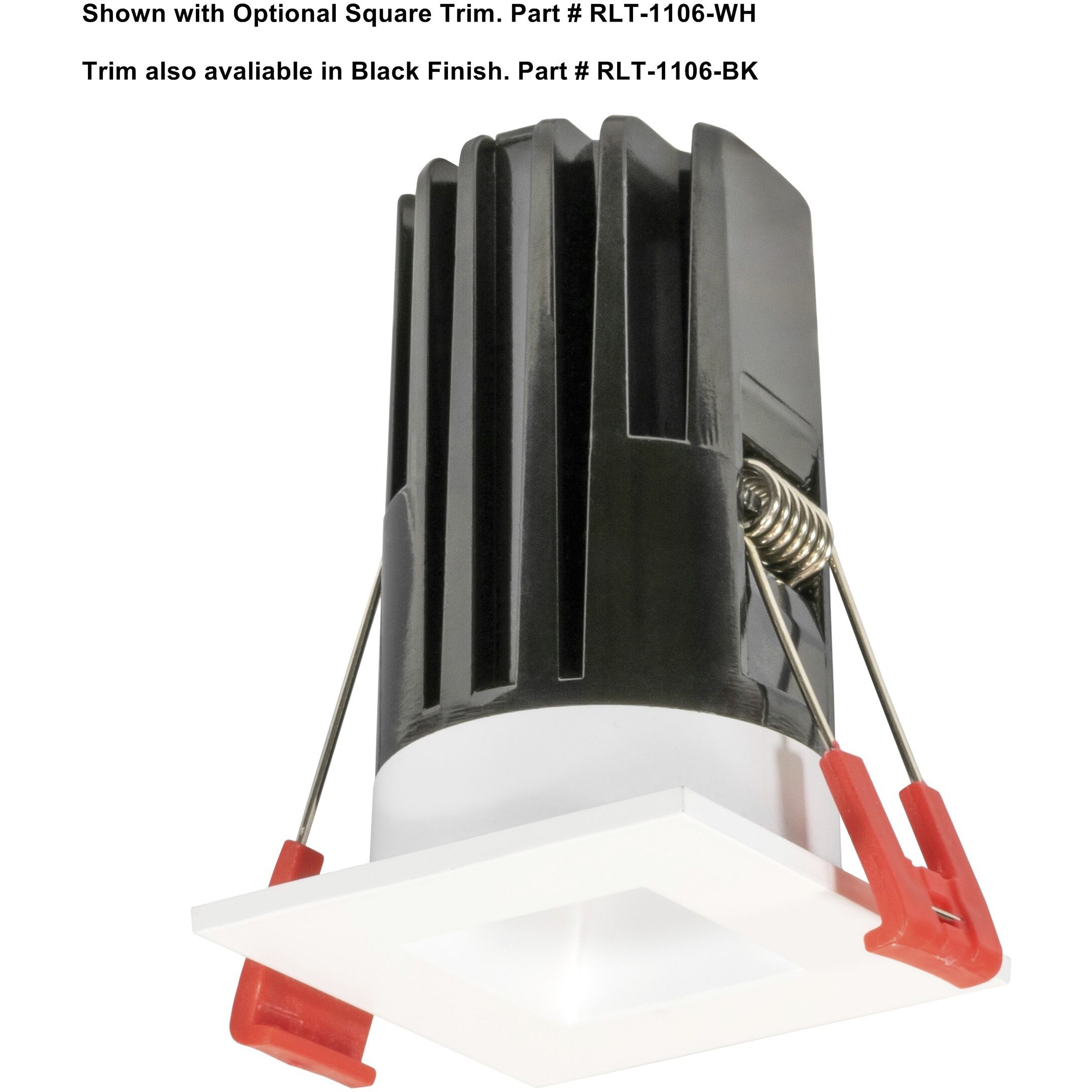 Micro White Downlight, Trimmed Recessed Light Engine