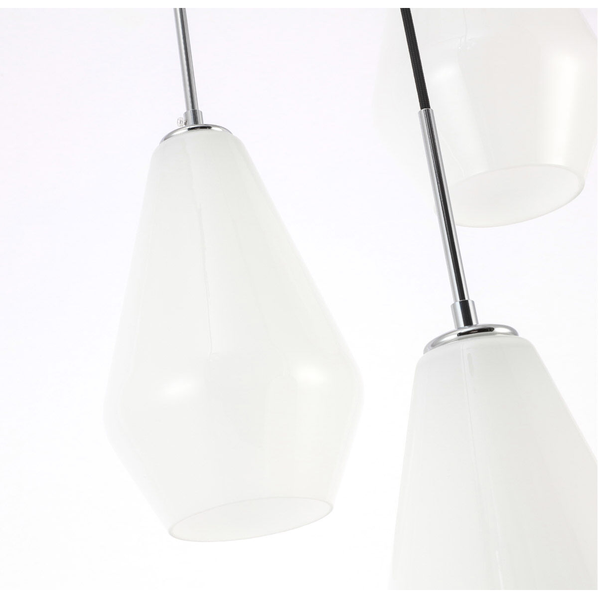 Gene 3 Light 17.3 inch Chrome Pendant Ceiling Light