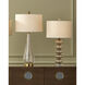 Zebulon 29 inch 150 watt Clear/Gold/Antique Brass Table Lamp Portable Light