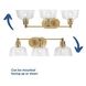 Singleton 3 Light 26.5 inch Vintage Brass Bath Vanity Wall Light