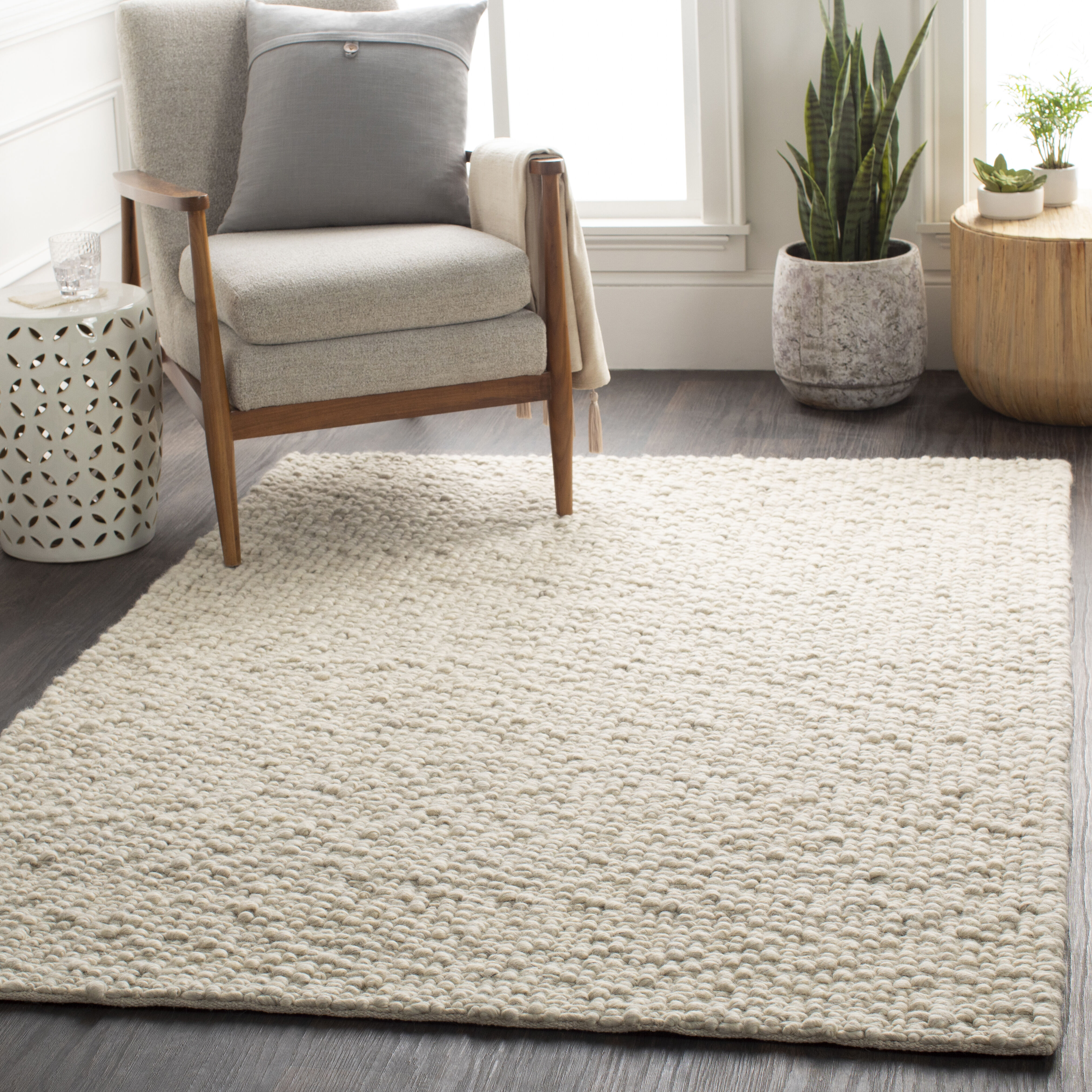 Neravan 180 X 144 inch Cream Rug in 12 x 15, Rectangle