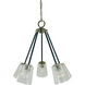 Felix 5 Light 24 inch Antique Brass with Matte Black Accents Chandelier Ceiling Light