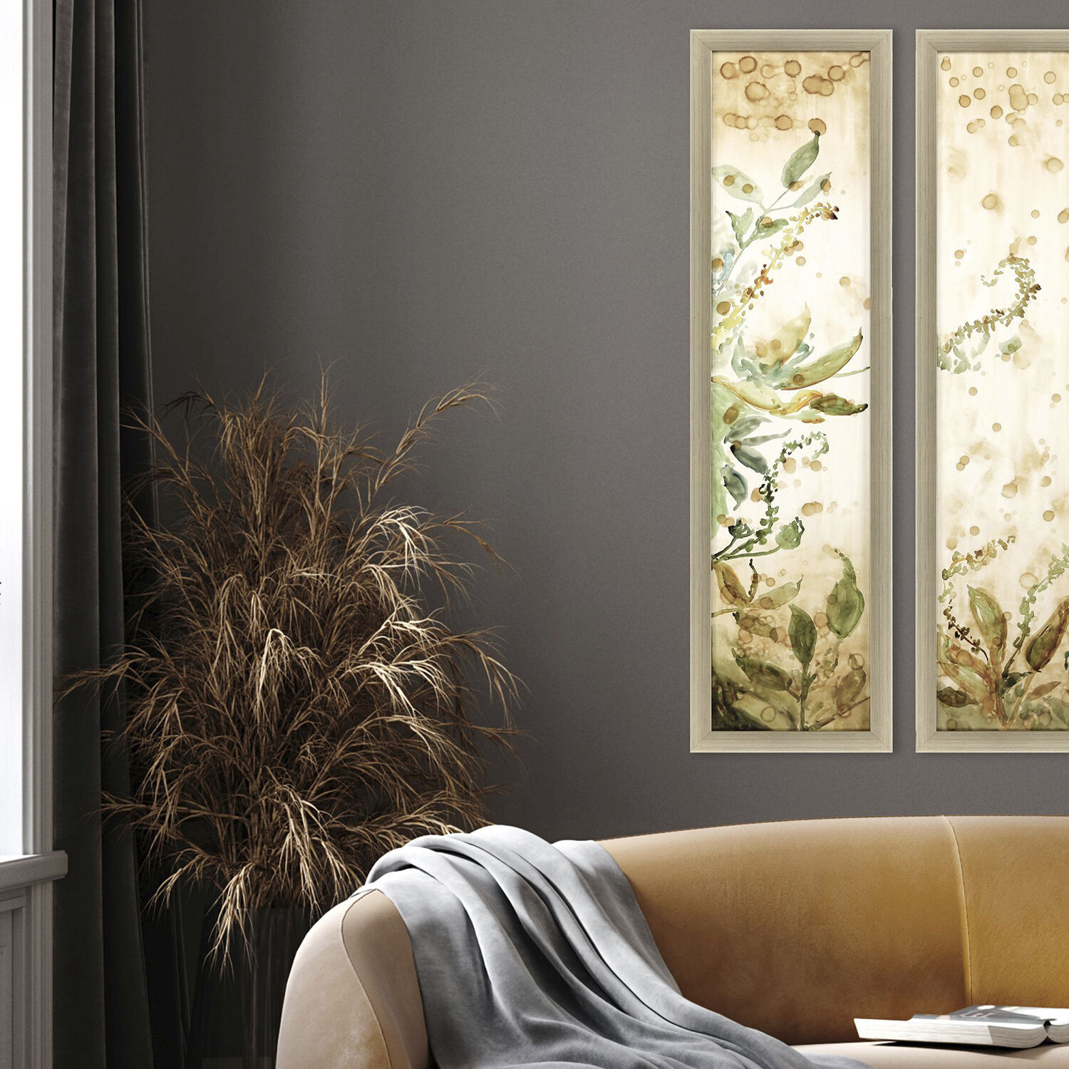 Botanical Odyssey Green and Beige and Neutral Framed Art, The Studio