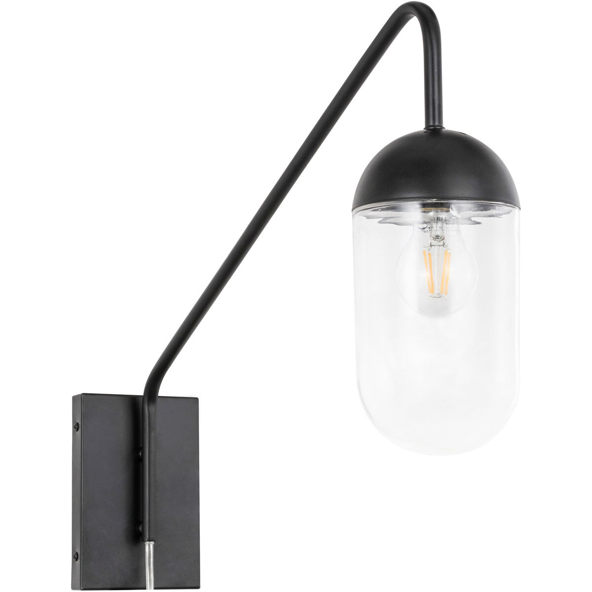 Kace 1 Light 5 inch Black Wall sconce Wall Light