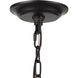 Pascal 4 Light 21 inch Natural with Black Pendant Ceiling Light, H-Bar