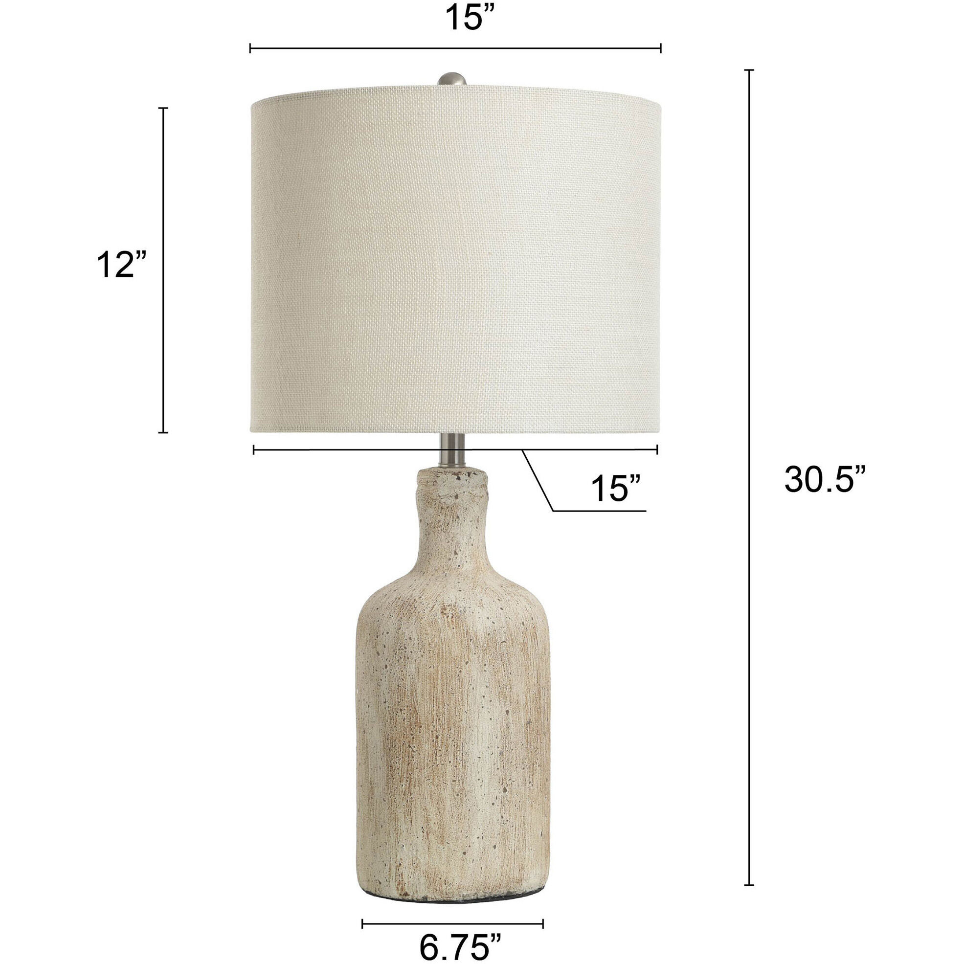 Olney 30 inch 150.00 watt Multi-Color Cream Table Lamp Portable Light 