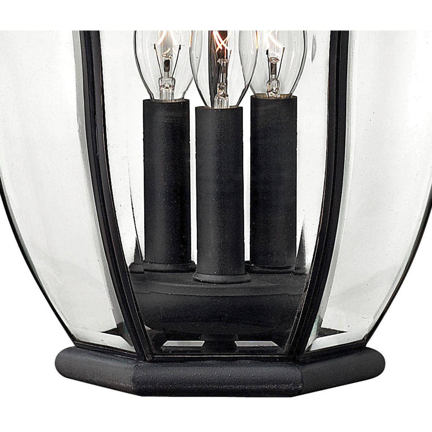 Estate Series San Clemente 3 Light 14 inch Museum Black Outdoor Hanging Lantern