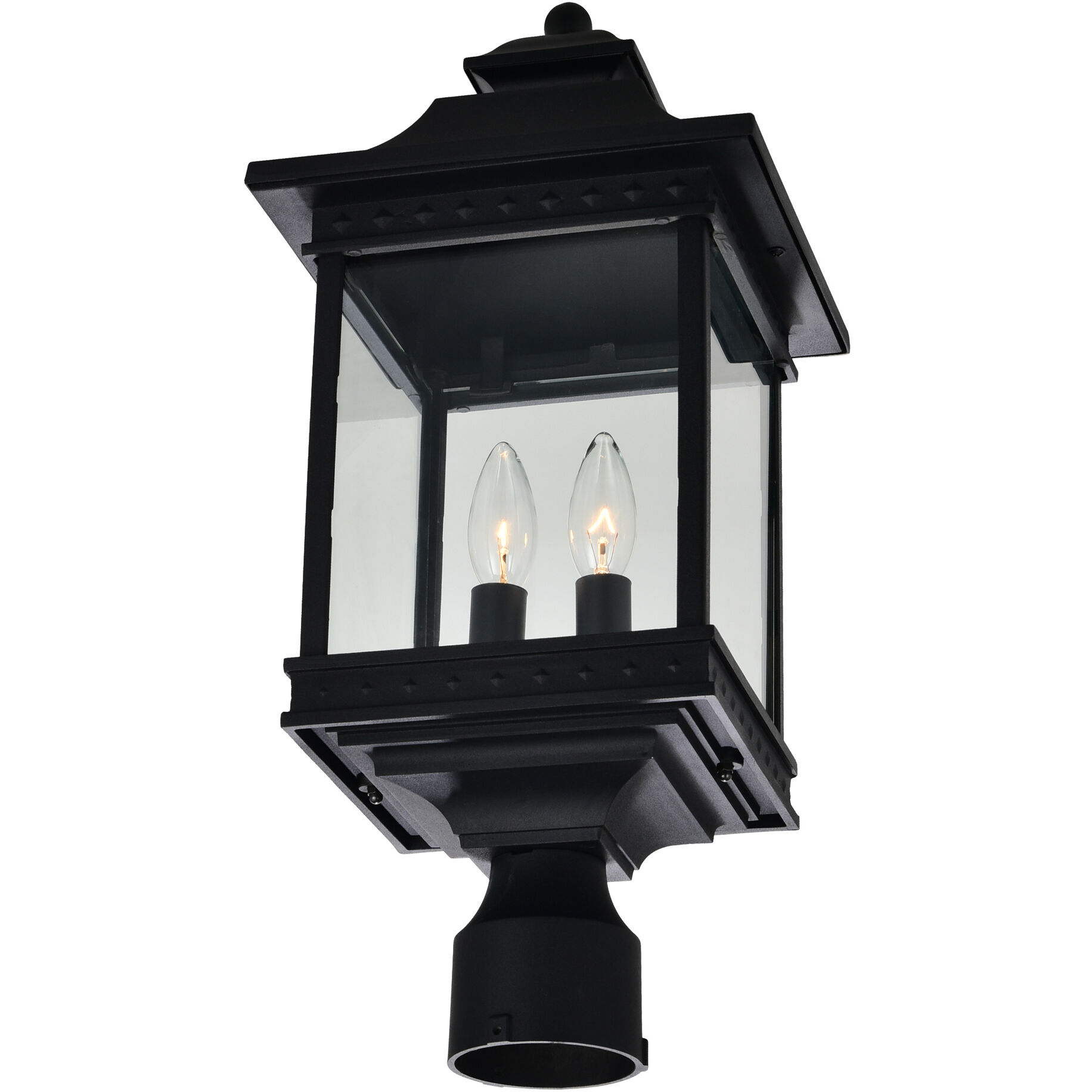 Cleveland 2 Light 20.2 inch Black Outdoor Lantern Head
