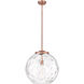 Ballston Athens Water Glass 1 Light 16 inch Antique Copper Pendant Ceiling Light