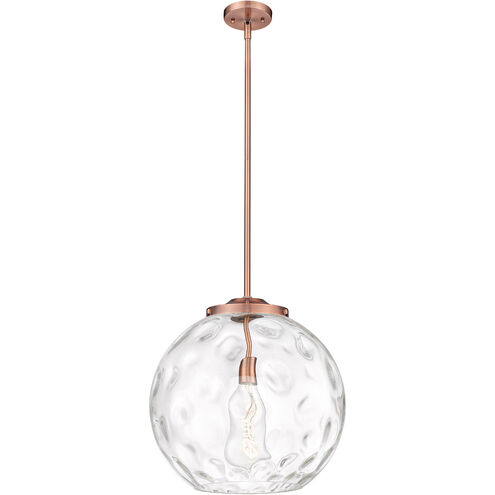 Ballston Athens Water Glass 1 Light 16 inch Antique Copper Pendant Ceiling Light