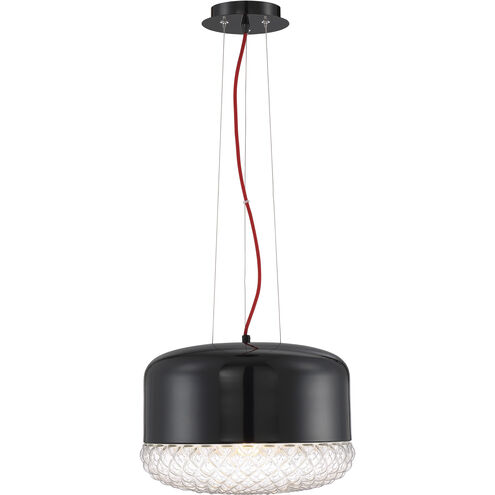 Corson 1 Light 14 inch Black Pendant Ceiling Light, Large