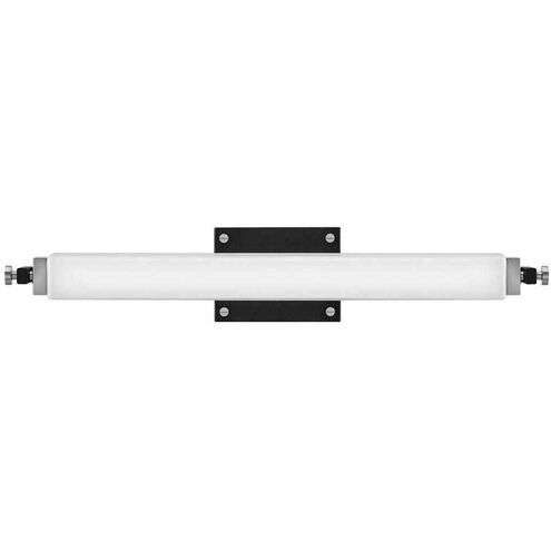 Rollins LED 24 inch Black with Chrome Bath Light Wall Light in Black/Chrome, Vertical