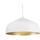 Helena 1 Light 16.88 inch White and Gold Pendant Ceiling Light