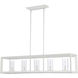 Smyth 5 Light 41 inch Natural White Linear Pendant Ceiling Light in Clear Glass