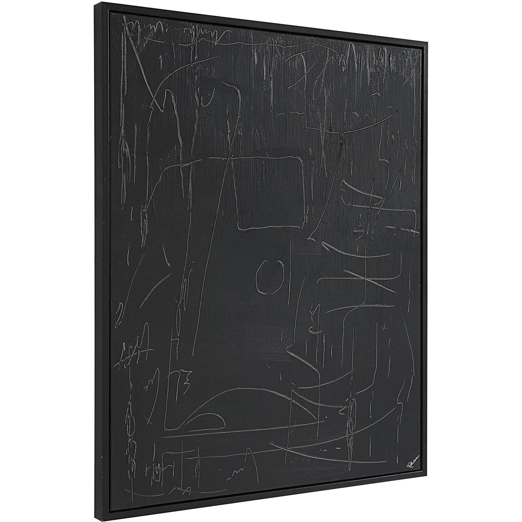 Haiku Black Canvas Art