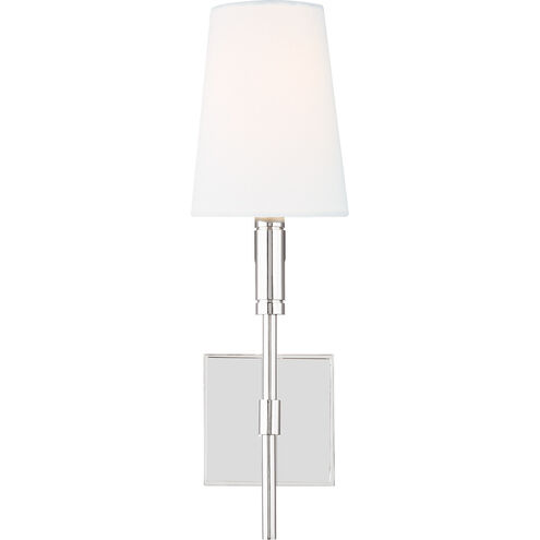 TOB by Thomas O'Brien Beckham Classic 1 Light 5 inch Polished Nickel Wall Sconce Wall Light