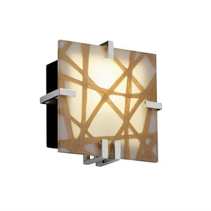 3form LED 9 inch Dark Bronze ADA Wall Sconce Wall Light in Take, 1000 Lm LED