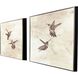 Neutral Flight 14 X 14 inch Non-Glass Framed Art