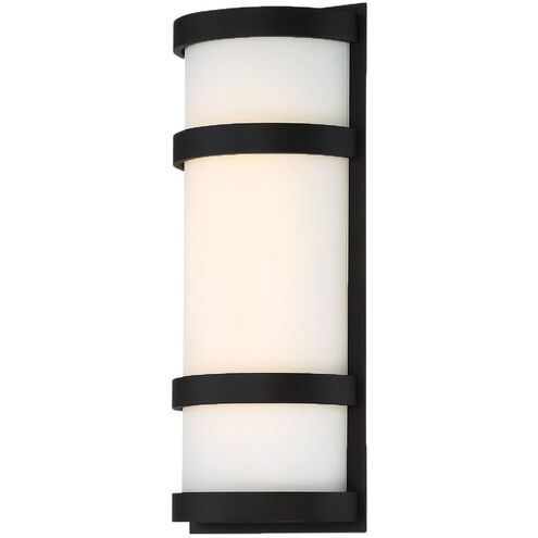 Latitude LED 14 inch Bronze Outdoor Wall Light in 14in, dweLED