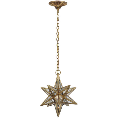 Chapman & Myers Moravian Star LED 11.5 inch Gilded Iron Star Lantern Ceiling Light, Small