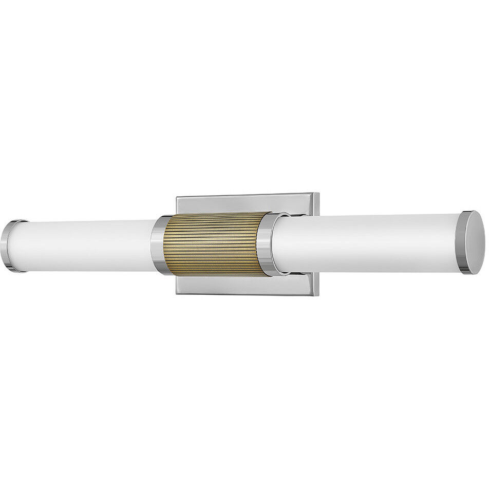 Zevi LED 23 inch Polished Nickel Vanity Light Wall Light, Vertical